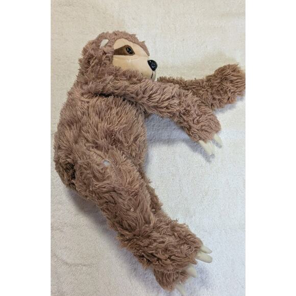 The Bear Factory 2001 Sloth Plush Brown Stuffed Animal Toy Floppy 17” pocket - Picture 9 of 11